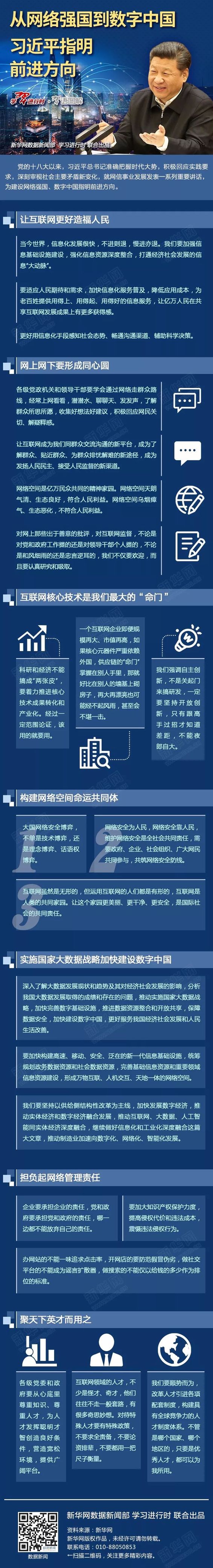 從網絡強國到數字中國，習近平指明前進方向