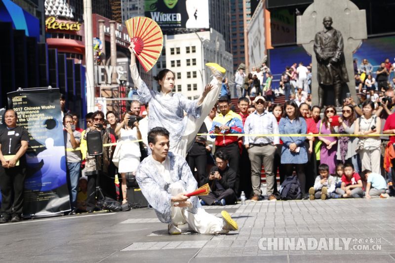 領銜中國功夫 太極拳打到紐約時代廣場了