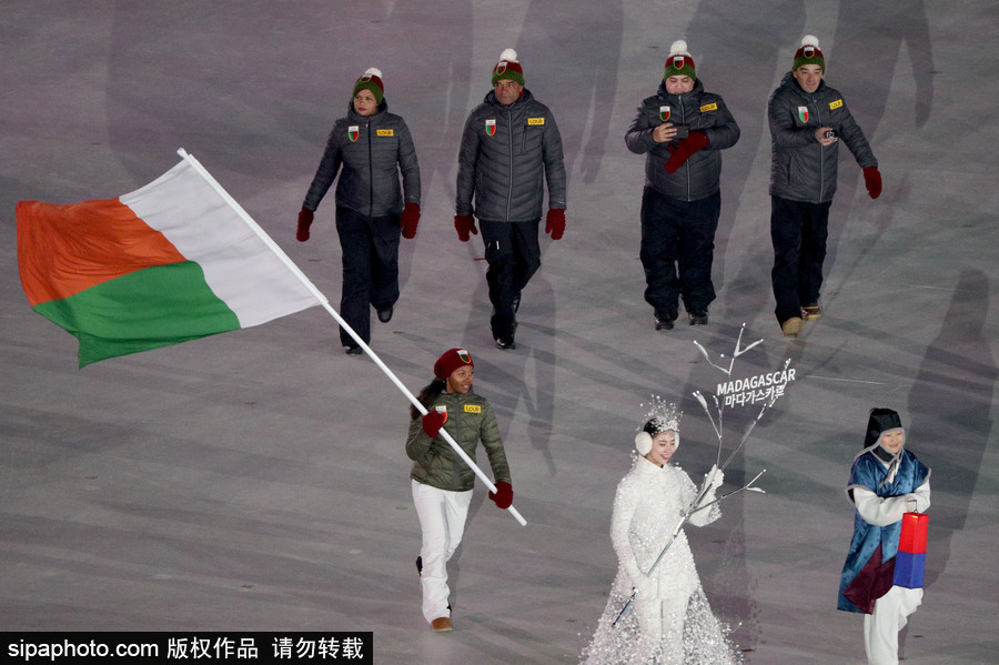 冰雪運動魅力無限！盤點平昌冬奧會開幕式上那些“特殊”參賽國