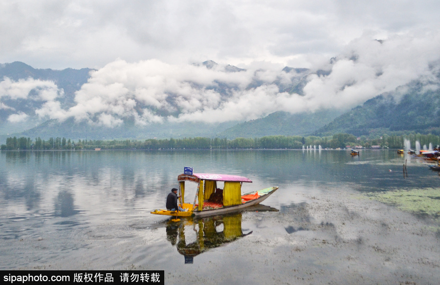 恍若置身江南煙雨中！印度漁民雨中泛舟詩意綿綿