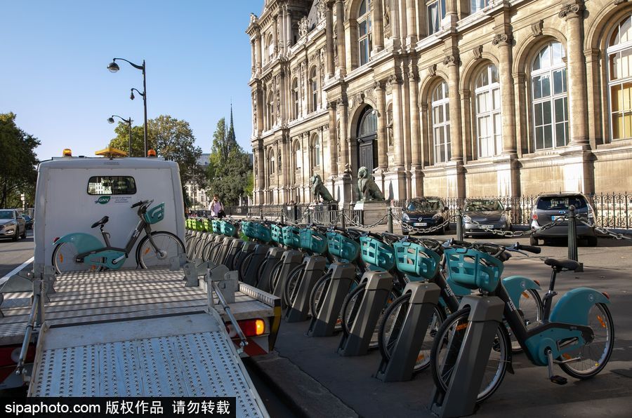 法國巴黎：自行車城市共享計劃啟動