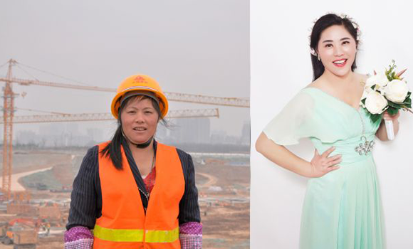 當(dāng)女工們脫下工裝走進(jìn)照相館 對比照讓人感嘆